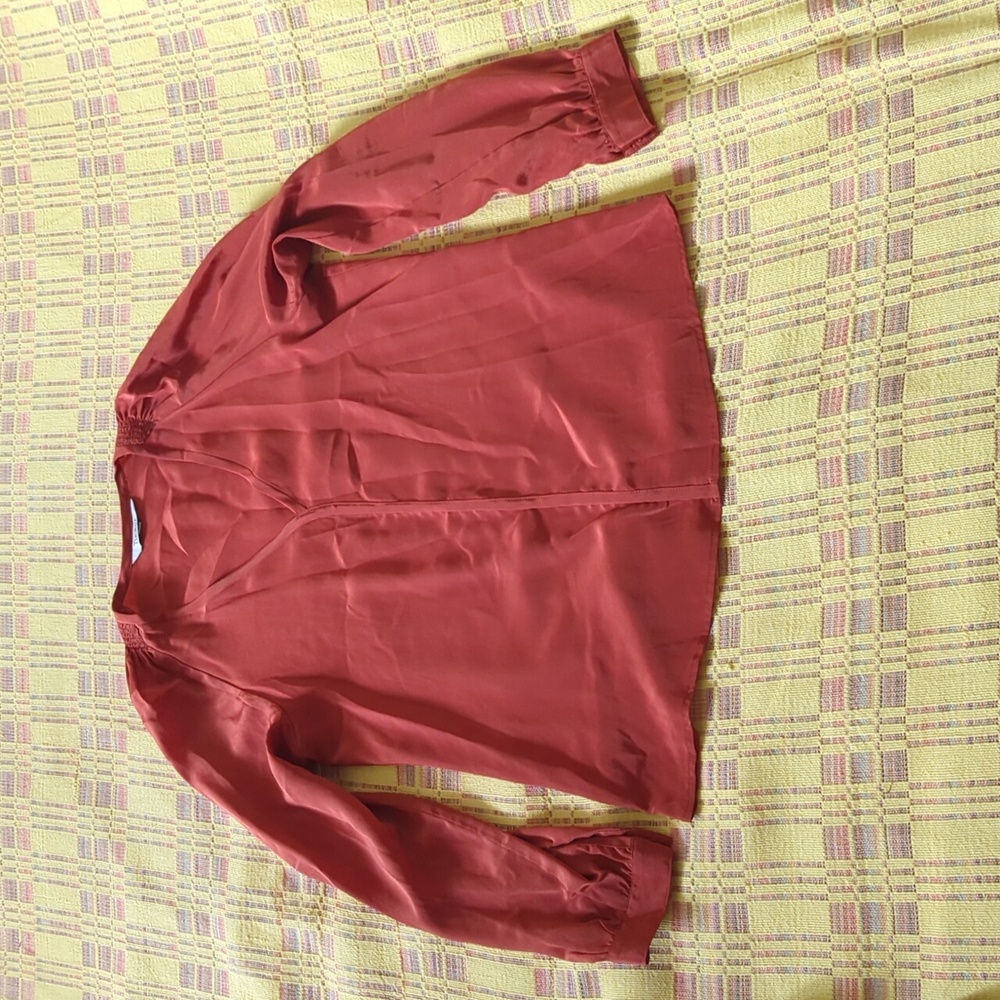 Tucker silk blouse
